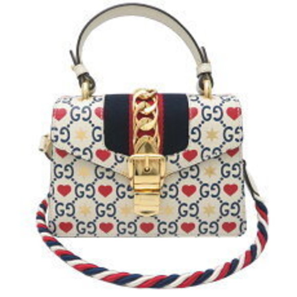 Gucci Sylvie Leather Bag Handbag White - Picture 2 of 9